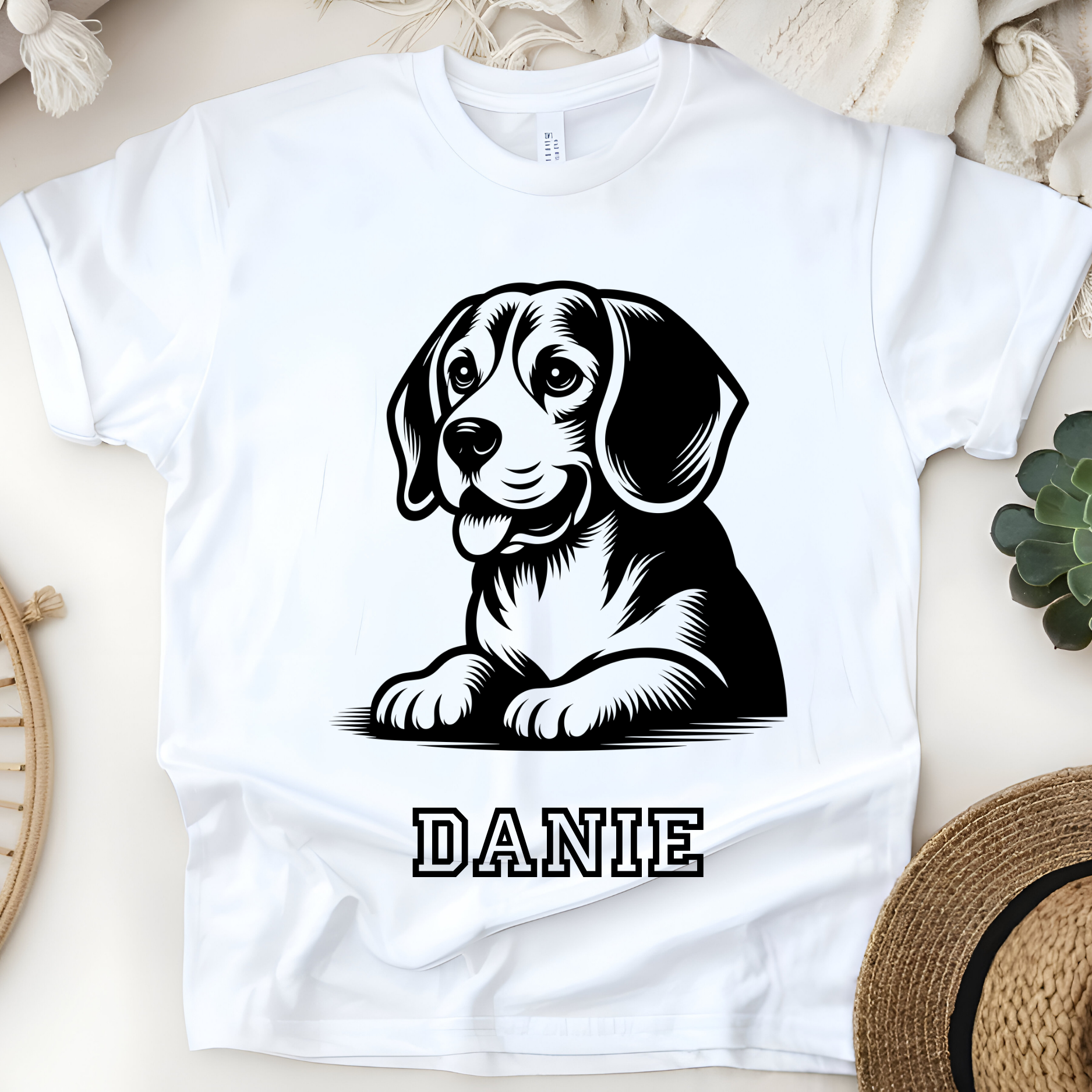 🐶✨ Personalized Playful Pup T-Shirt – Custom Name Kids Tee! ✨🐶