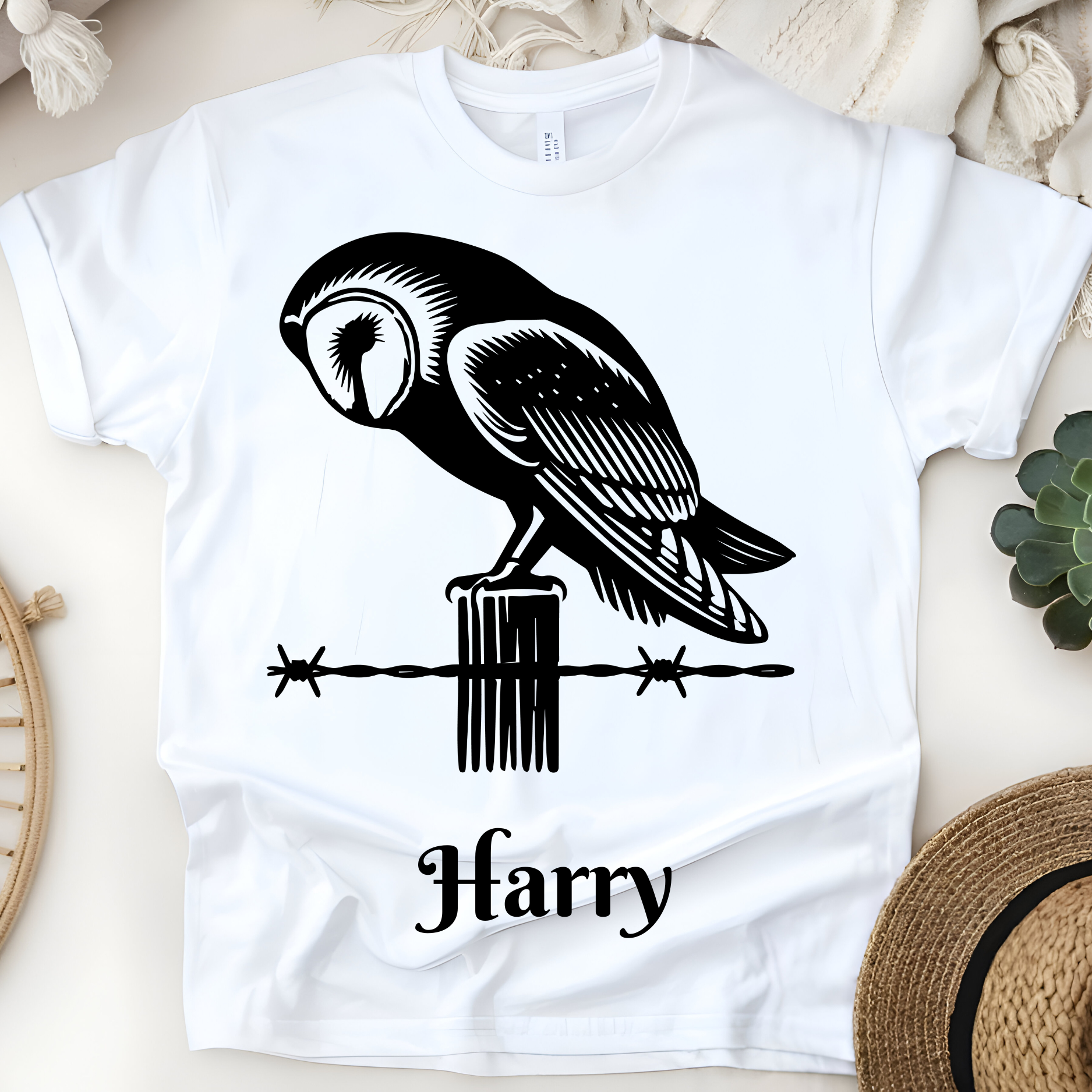 🦉✨ Personalized Mystical Owl T-Shirt – Custom Name Kids Tee! ✨🦉