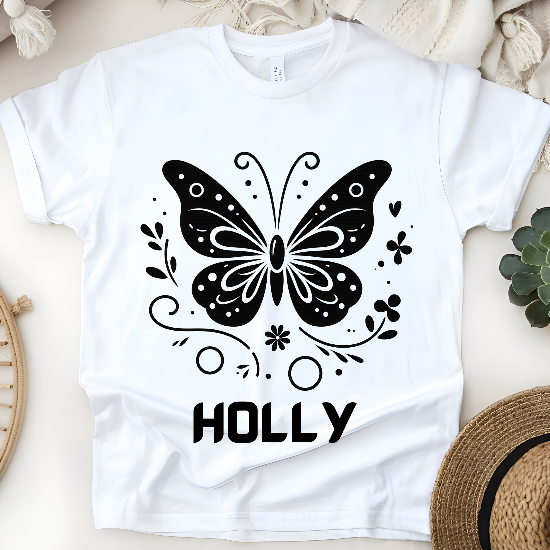🦋✨ Personalized Butterfly Magic T-Shirt – Custom Name Kids Tee! ✨🦋